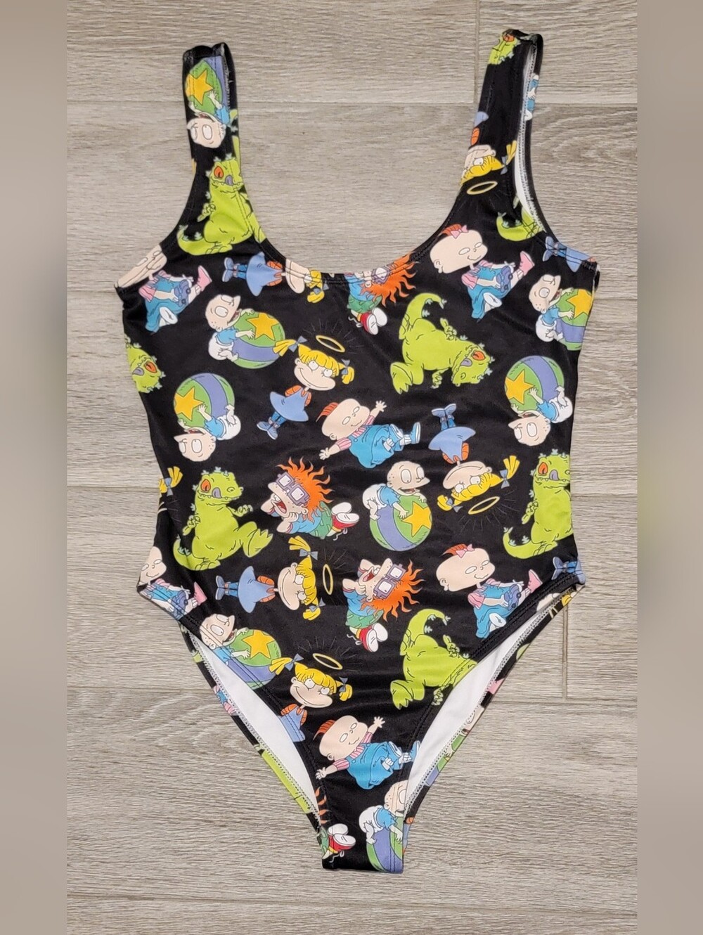 Nickelodeon Rugrats Womens Size Small One Piece Swimsuit 90s Y2K Retro Inspired